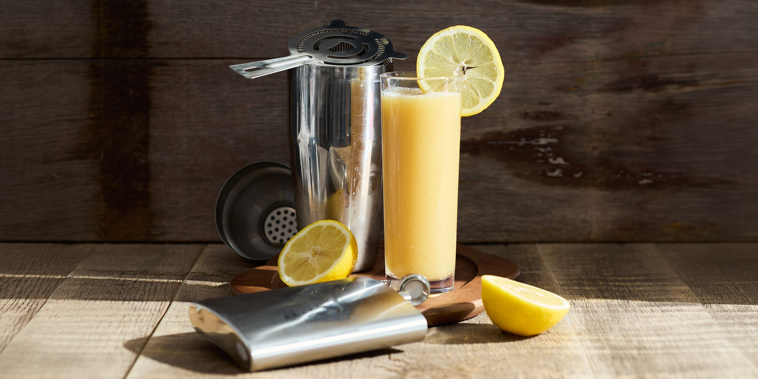 equestrian cocktail with lemons