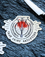 True Crime Abscessed Funny Horse Sticker