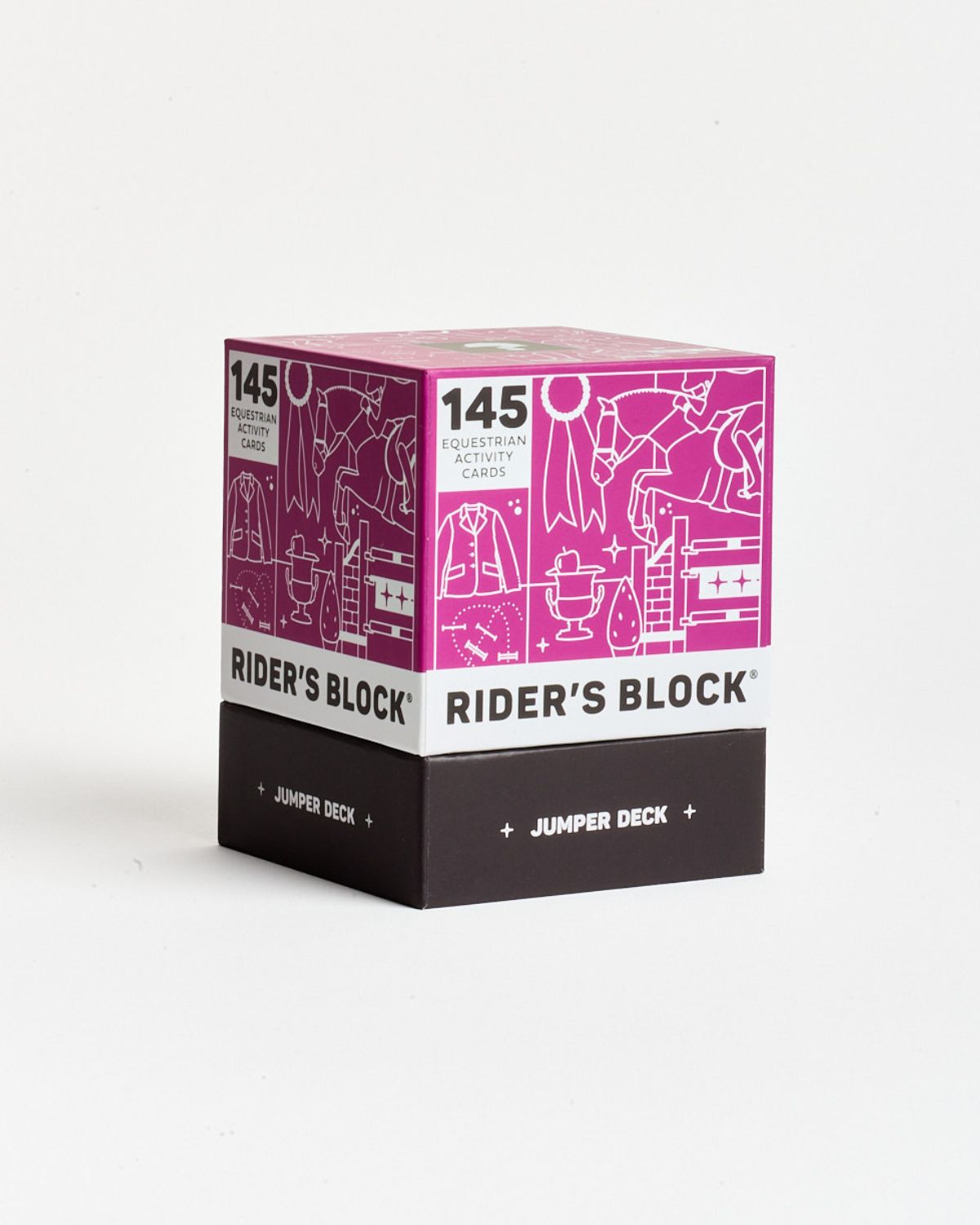 Rider's Block jumper deck packaging on a white background